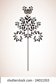 einfaches japanisches Flora-Design