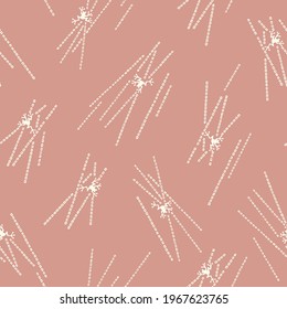 Simple, Japanese frog and rain seamless pattern,