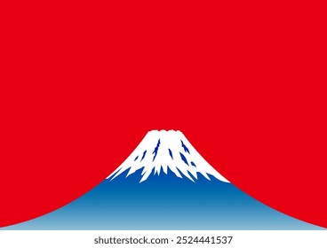 Ilustração simples do Monte Fuji japonês