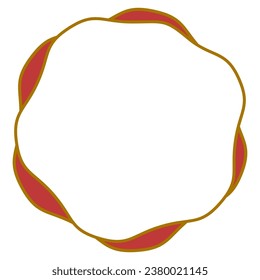 Marco de estilo japonés simple, festivo, vector