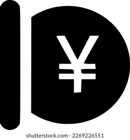 simple Japanese(yen) currency, perfectly matched donate icon.