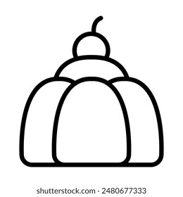 Simple Jelly icon. The icon can be used for websites, print templates, presentation templates, illustrations, etc