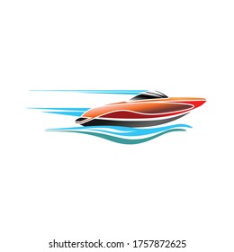 Einfache Logo für Jet-Boote