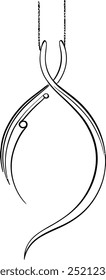 estilo de vetor de silhueta de design de joias simples com fundo branco