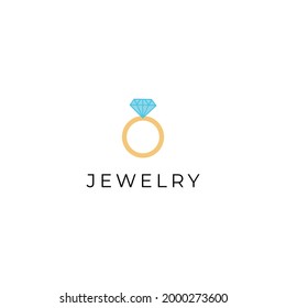Simple Jewelry Ring Logo Design Stock Vector (Royalty Free) 2000273600 ...