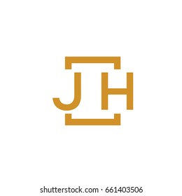 Simple JH initial Logo designs template vector illustration