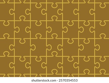 Simple jigsaw puzzle illustrations inspired by Valentine's Day and Christmas