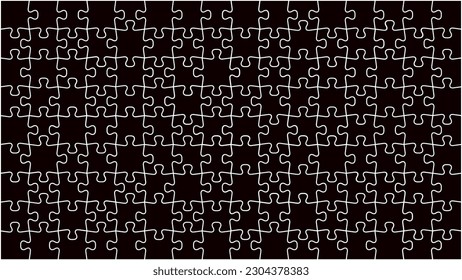 The simple jigsaw puzzle material.
