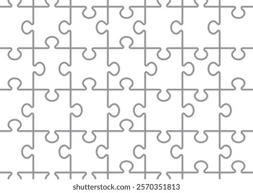 Simple jigsaw puzzle pop illustration