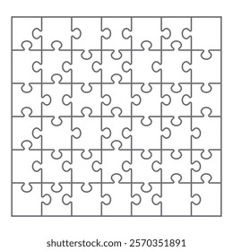 Simple jigsaw puzzle pop illustration
