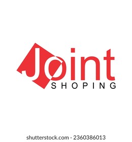 Simple JOINT SHOP text, convenience store logo design.