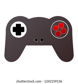 Simple Joystick icon vector, game symbol. Play pictogram, flat vector sign isolated on white background illustration