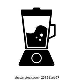 Simple juicer silhouette icon. Vector.