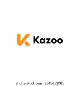 Einfache K-Logo-Symbol-Vektorgrafik.