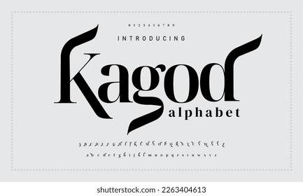 Simple kagod modern urban alphabet font typeface