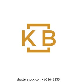 Simple KB initial Logo designs template vector illustration