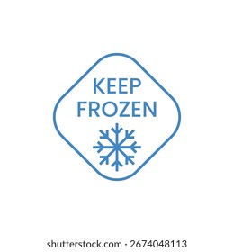 Icono de copo de nieve congelado
