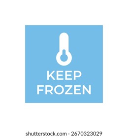 Simple Keep Frozen Thermometer Icon
