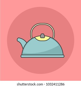 Simple Kettle Coffee And Tea Flat Icon
