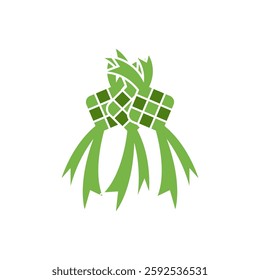 Simple ketupat illustration vector design.
