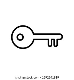 Simple key design, Outline style icon