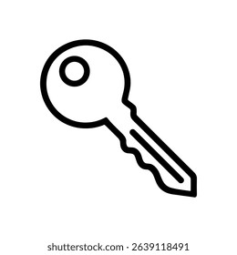 Simple key drawing unlocks possibilities. Icon symbol illustration