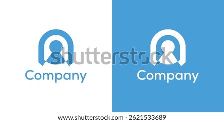 simple key icon logo design