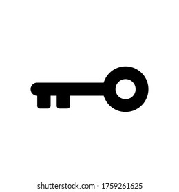 Simple key icon vector, key symbol