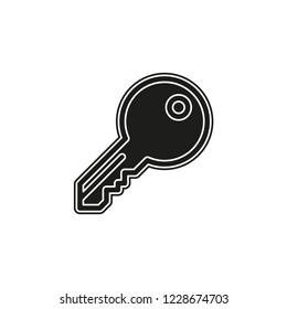 Simple Key Vector Icon