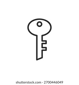 Ilustración de icono de Vector de tecla simple