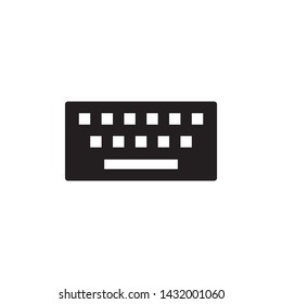 Simple keyboard flat icon design vector
