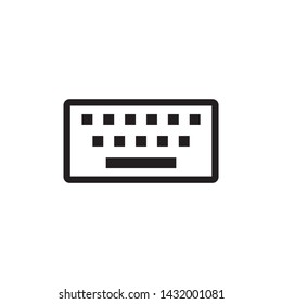 Simple keyboard flat icon design vector