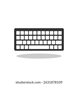 Simple Keyboard icon with shadow 
