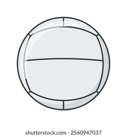 Simple kin ball vector illustration, kin ball vector in flat-line art style perfect for sport project needed isolated on a white background