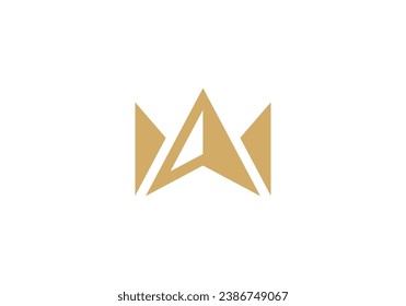 simple king north logo design vector illustration