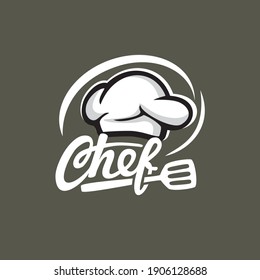 Simple Kitchen Chef Design Logo template, vector illustration