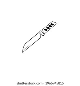 Simple Kitchen knife icon vector