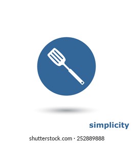 simple kitchen spatula icon
