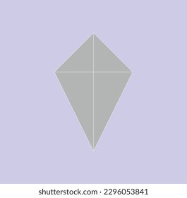 simple kite flat drawing for kids