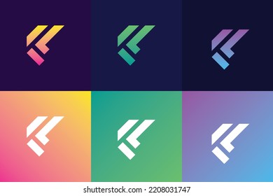 Simple KL or LK Logo