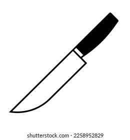 Simple knife icon. Cooking utensils. Cutlery icon. Vector.
