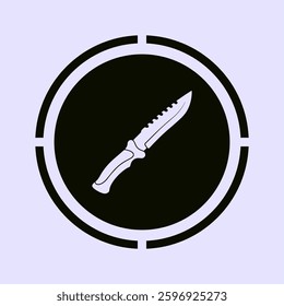 simple knife icon symbol design