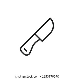 Einfaches Messerliniensymbol. Piktogramm anheben. Vektorillustration einzeln auf weißem Hintergrund. Qualitätszeichen von Premium. Vektorillustration-Zeichen für mobile App und Webseiten.