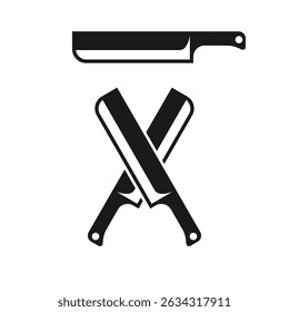 simple knife vector design. knife silhouette design