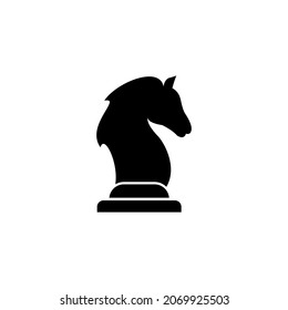 simple knight chess icon design