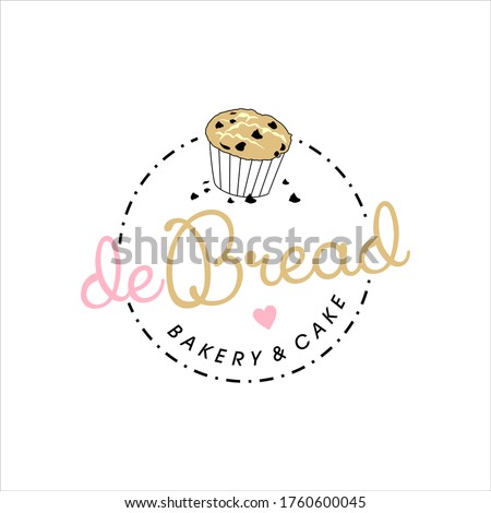 Simple Label Bakery Logo Badge Template, Organic Bread Shop Vector Design Inspiration