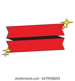Ilustração de desenho animado de elemento de desenho de etiqueta simples