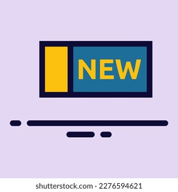 einfaches Label Icon Vektorgrafik moderne trendige Design, geeignet für Werbung, Website, Social Media Post und andere grafische Bedürfnisse.