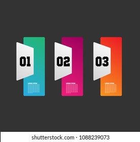 simple label or infographic template vector