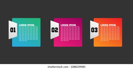 simple label or infographic template vector